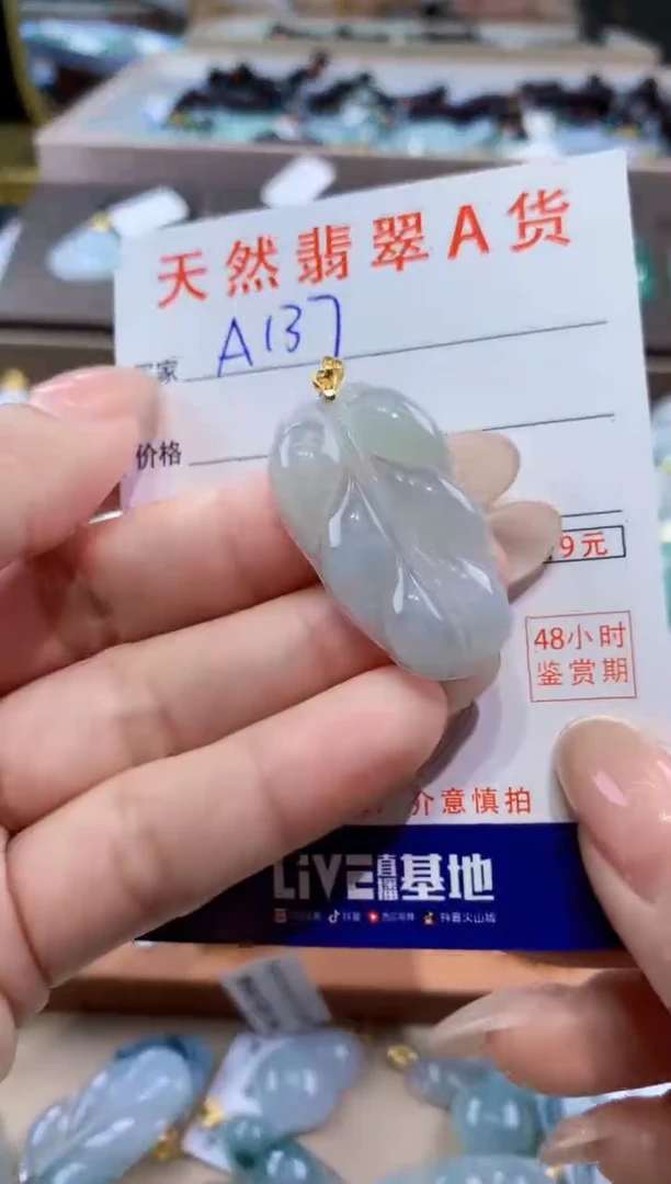 颈饰未镶嵌翡翠天然缅甸翡翠A货挂件