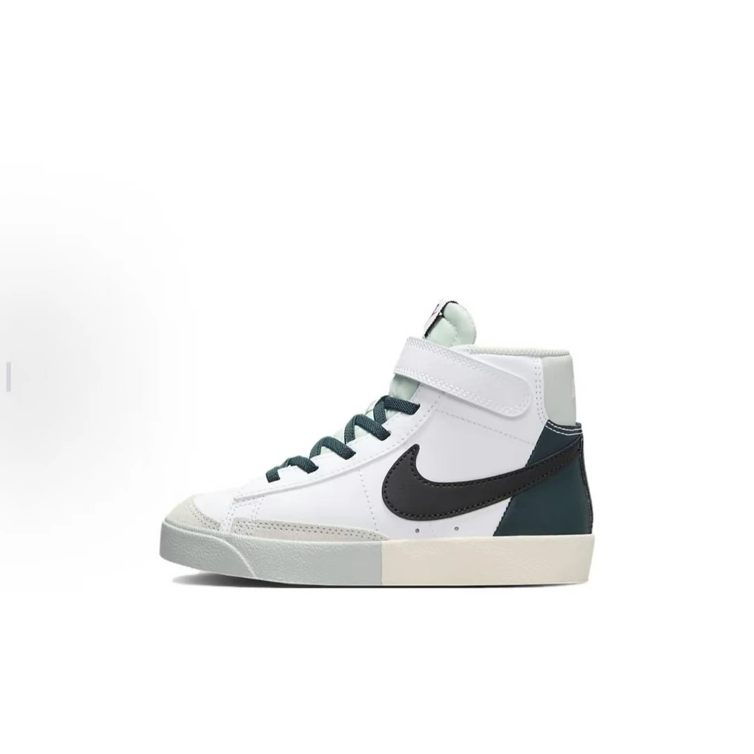 【312】【微瑕】Nike Blazer '77 SE 中帮儿童板鞋 白绿色 FN6938-101