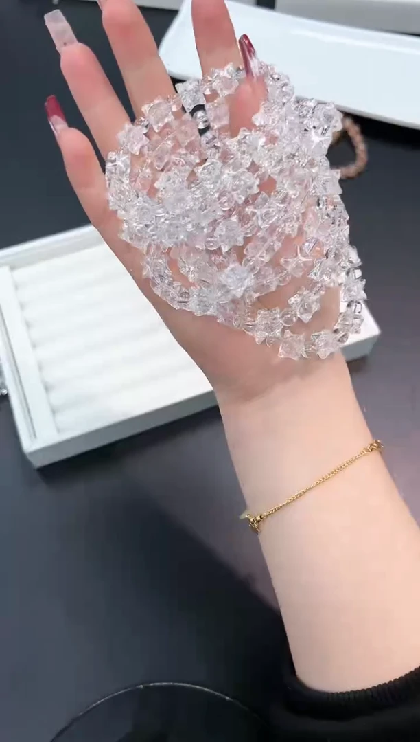 【闪购商品】水晶手串未镶嵌25i多样性发其一/1条默认微瑕