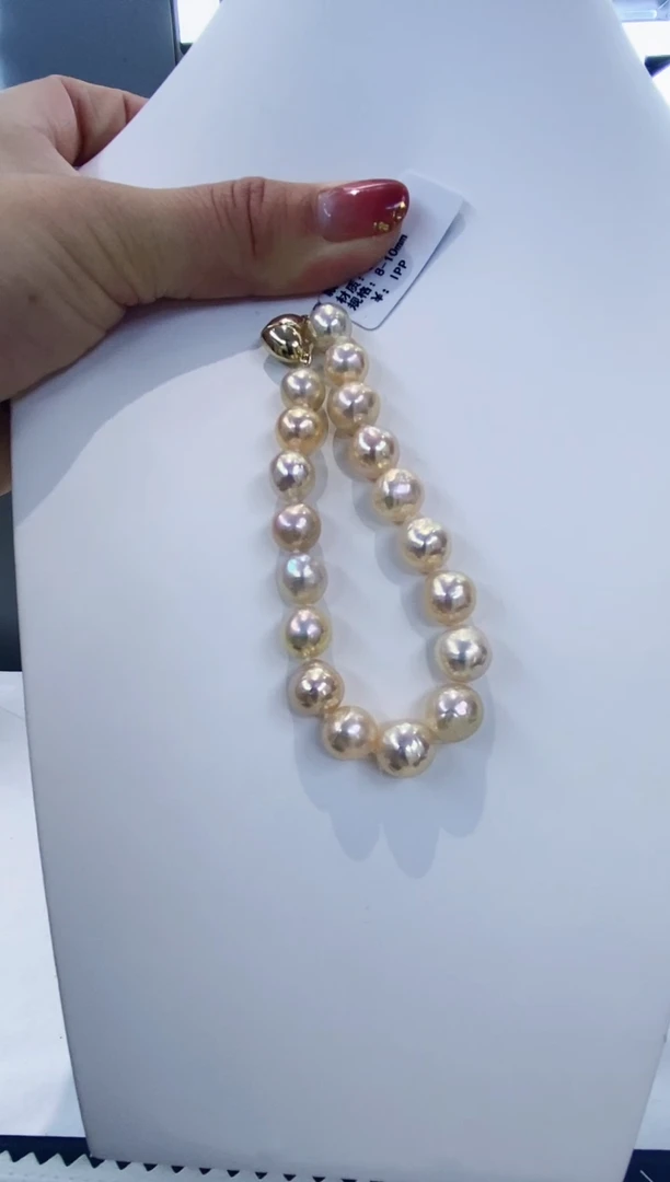 银S925镶嵌手链淡水珍珠Y淡水手链多样性发一