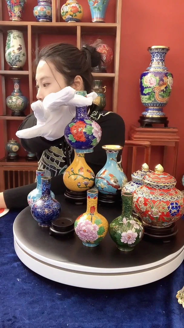 10.5厘米天球瓶  手工非遗