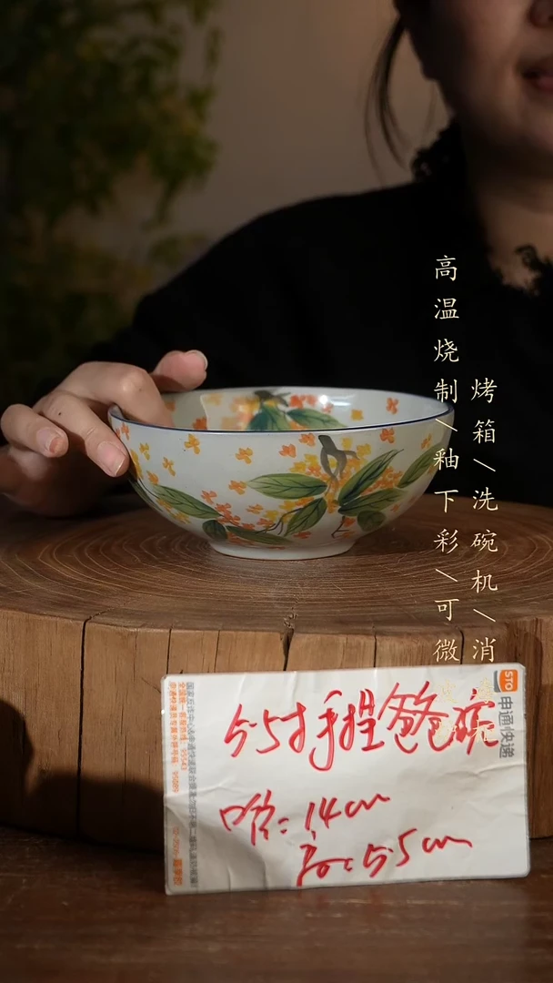 碗瓷景德镇手工手绘高温瓷釉下彩