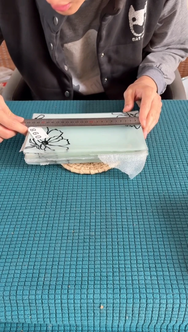 进口食品级钢化玻璃098微瑕2个22*12cm