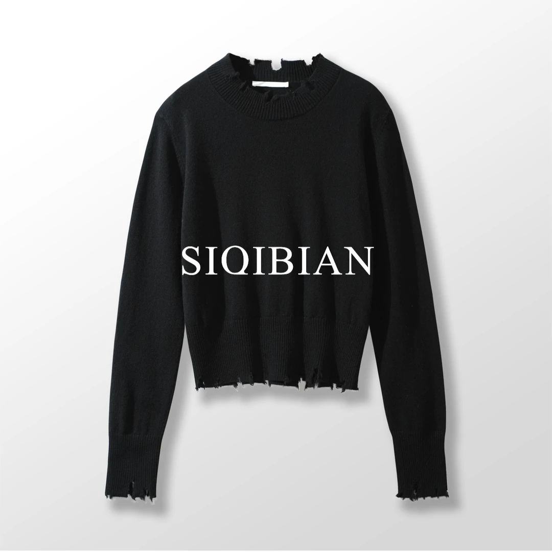 SIQIBIAN ｜25SS春季新品休闲百搭针织羊M毛衣-M9381