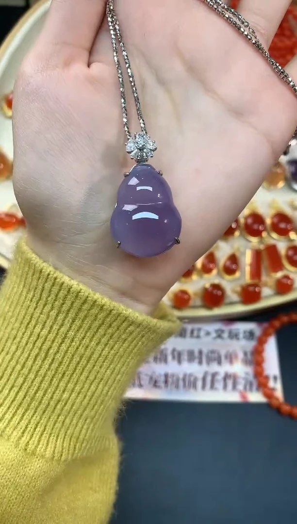 【闪购商品】玛瑙/玉髓吊坠银S925镶嵌吊坠A89|680