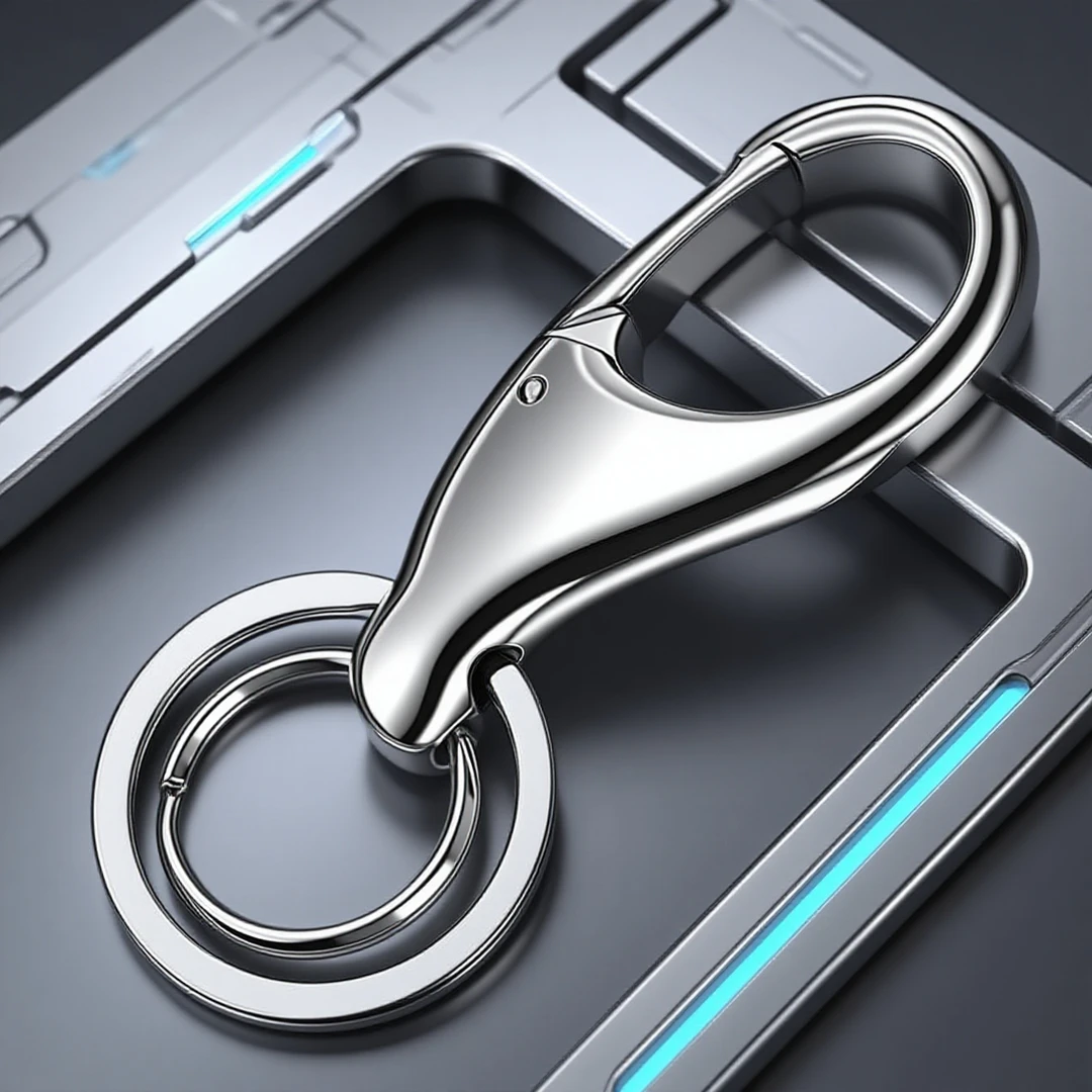 中邦汽车钥匙扣高档男士腰挂简约不锈钢钥匙链挂件钥匙环创意礼品