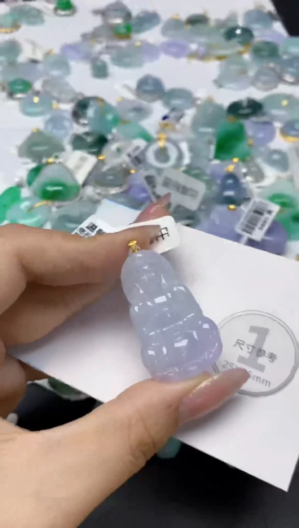 颈饰未镶嵌翡翠天然缅甸a货翡翠百元以上9元证书费自理