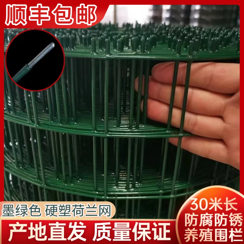 1米高硬塑荷兰网铁丝网围栏网护栏网隔离网果园户外养殖网养鸡网