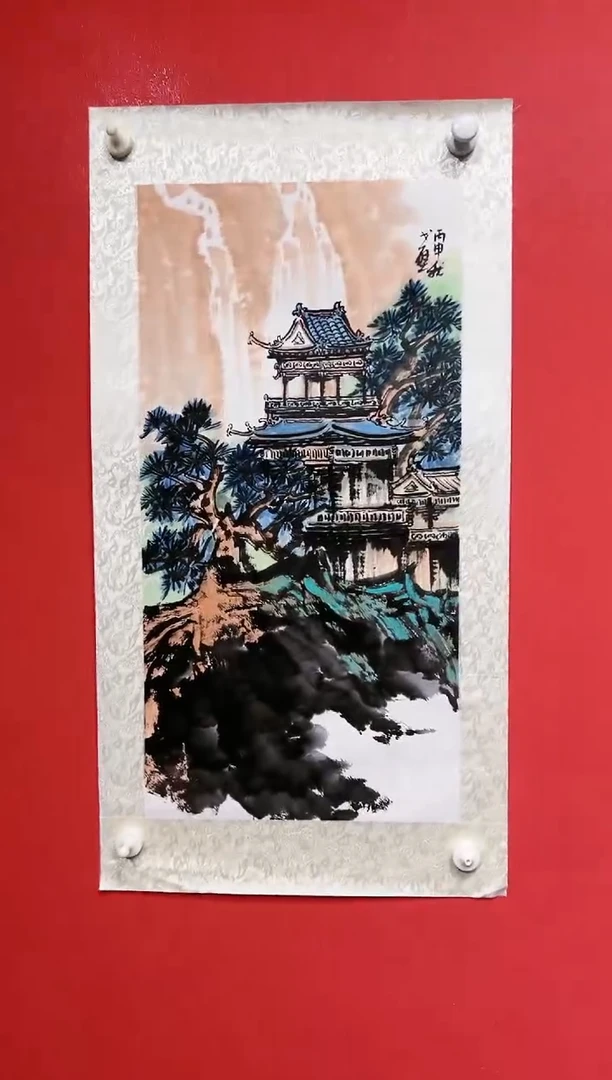 国画戈壁-2平尺-国画作品