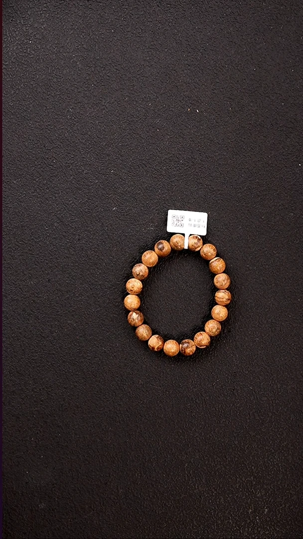 沉香手串天然沉香菩萨棋10mm圆珠单圈