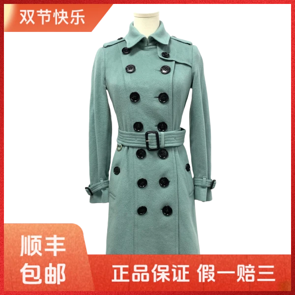 妃鱼/博柏利/山羊绒/大衣/95新/Z106