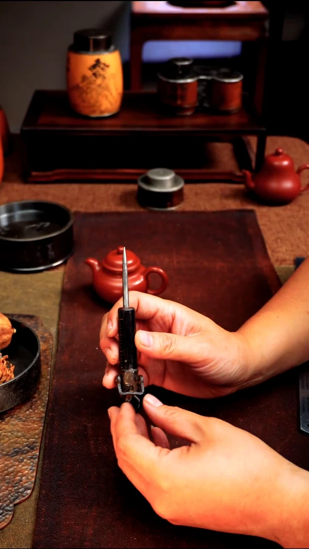 1147老秤杆白铜茶针长14