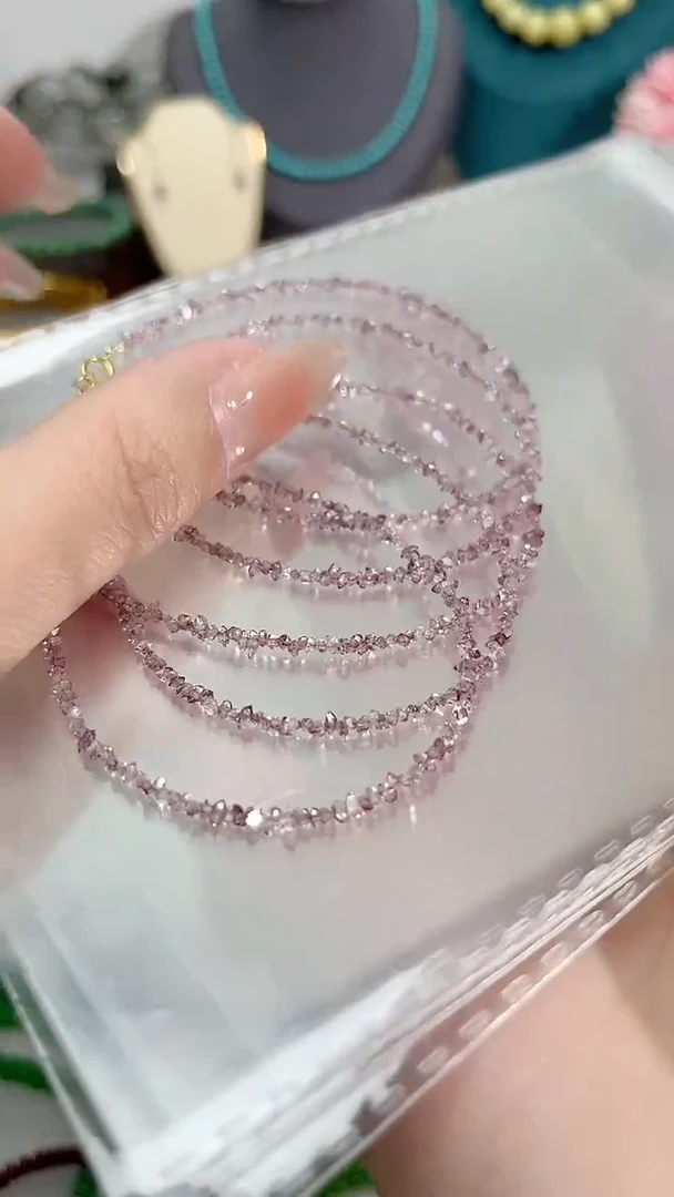 【闪购商品】钻石手链银S925镶嵌普罗旺斯紫99