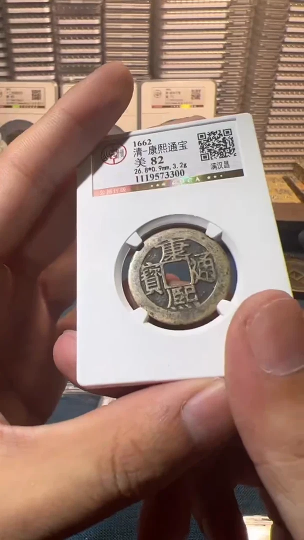 铜J康熙满汉昌82分3300