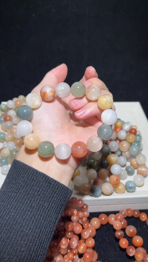 未镶嵌手串水晶1彩兔毛出厂价默认微瑕15+