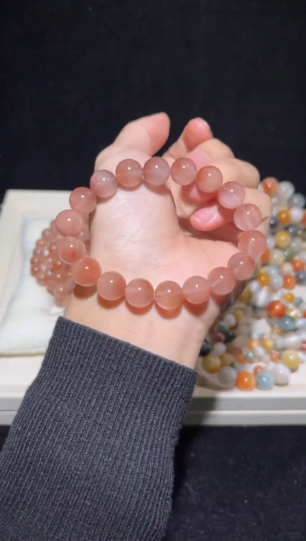 未镶嵌手串水晶26粉兔毛出厂价默认微瑕11+