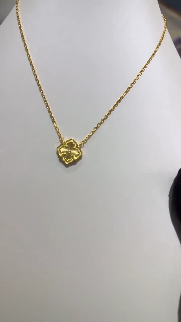 珐琅足银爆闪套链