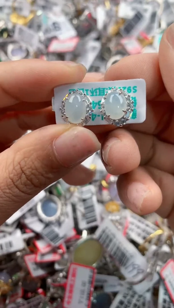 银S925镶嵌戒指翡翠1111----3