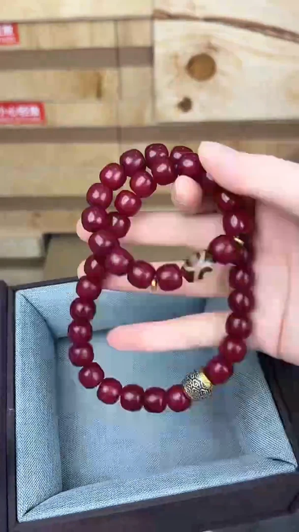 品茗文玩阁天珠红菩提链接@@YS895