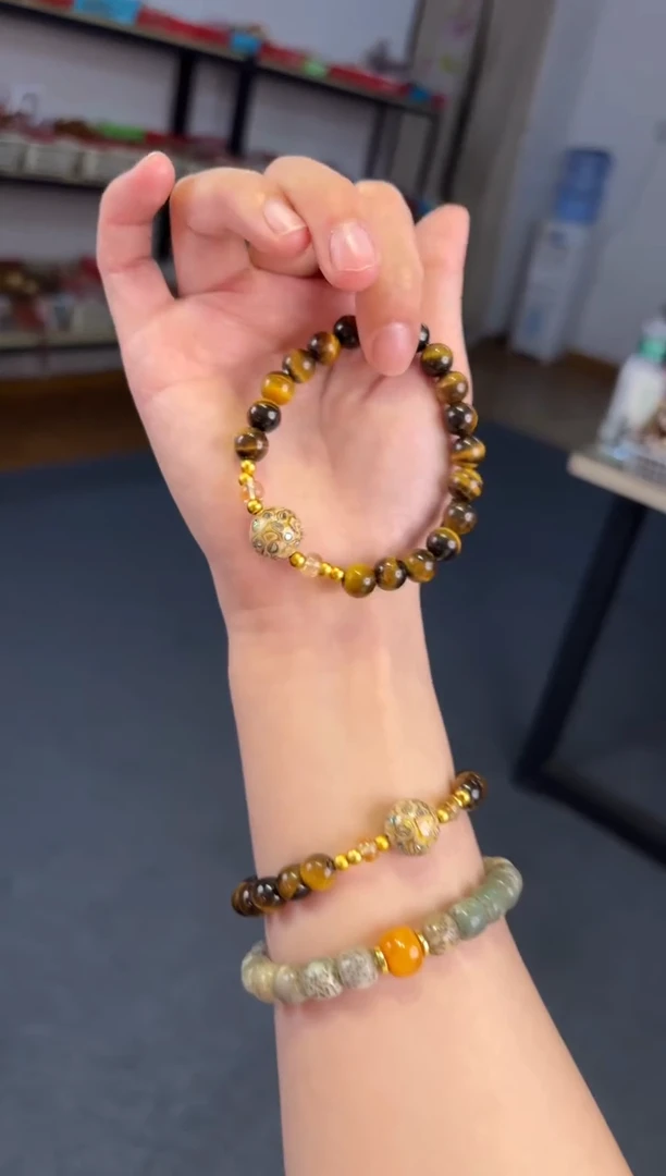 未镶嵌手链黄晶虎眼石【王嘉尔桶同款】