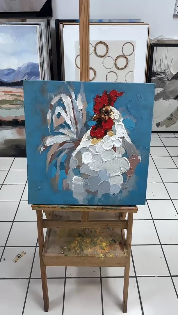 168现代艺术装饰画油画50cm*50cm