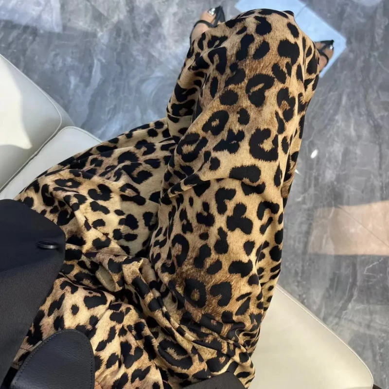 夏季新款印花垂感洋气百搭拖地裤时尚宽松休闲阔腿裤女长款