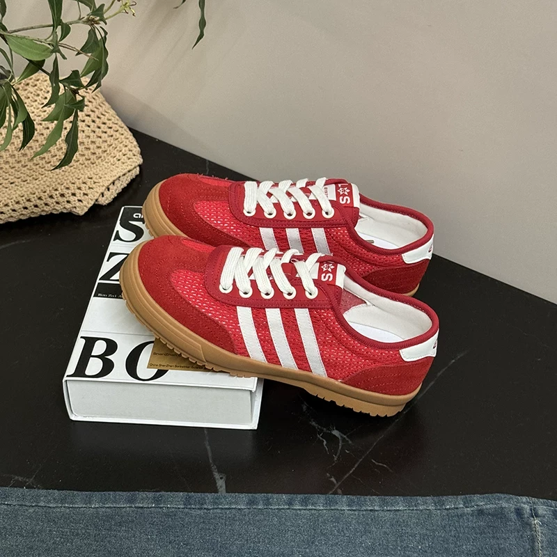 【老彭同学】透气网布休闲板鞋79081