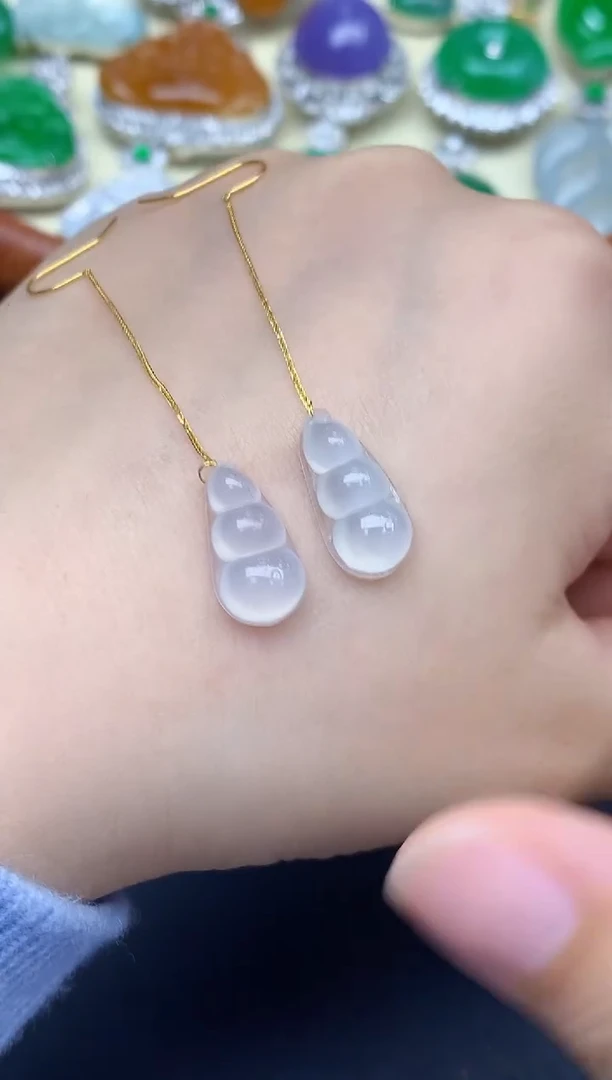 颈饰18K金镶嵌翡翠245-中国好珍宝