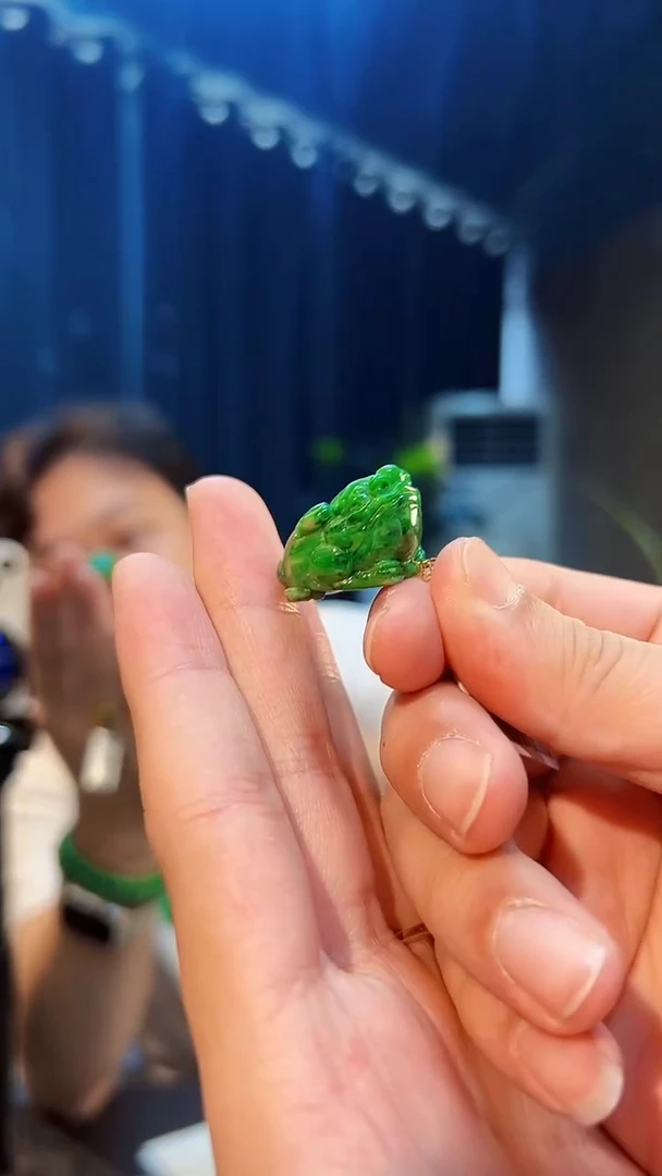 翡翠18K金镶嵌颈饰缅料A货/支持复检/一件