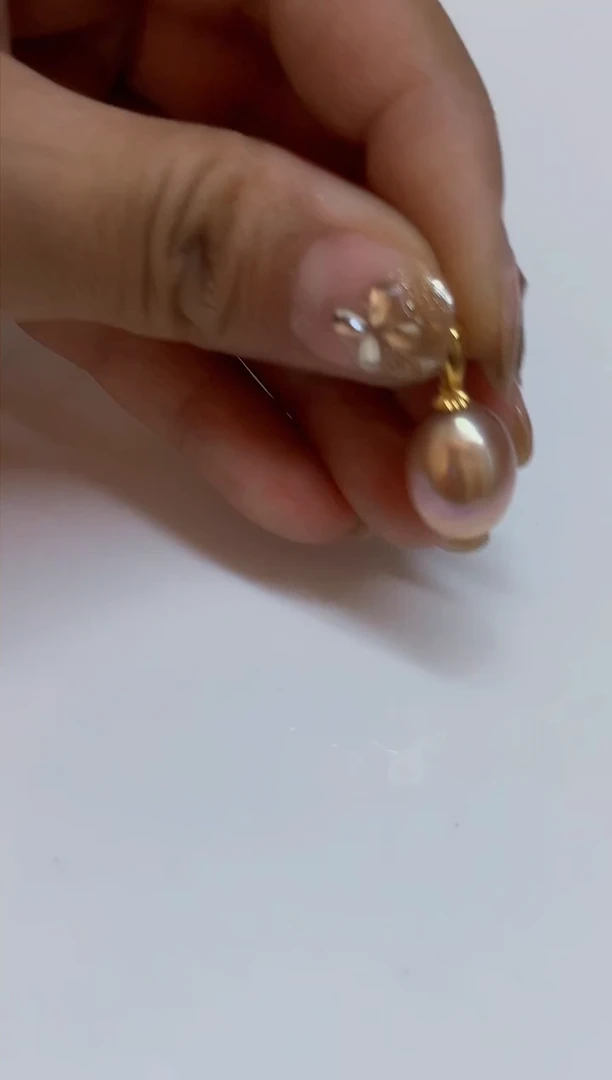 颈饰银S925镶嵌淡水珍珠10MM