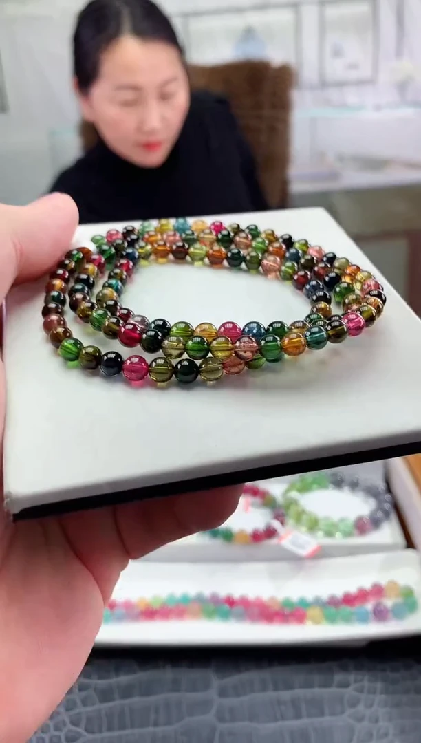 【闪购商品】碧玺手串未镶嵌多样性发一条