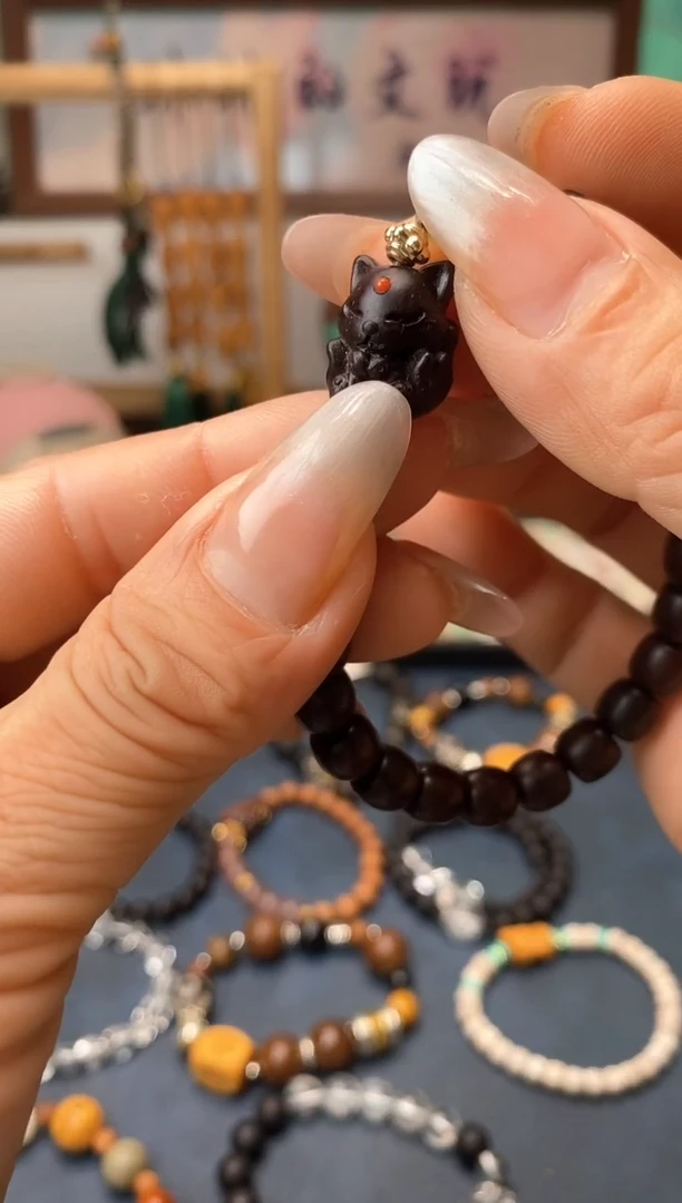 【闪购商品】檀香紫檀（小叶紫檀）手串/手链紫檀凤九单圈