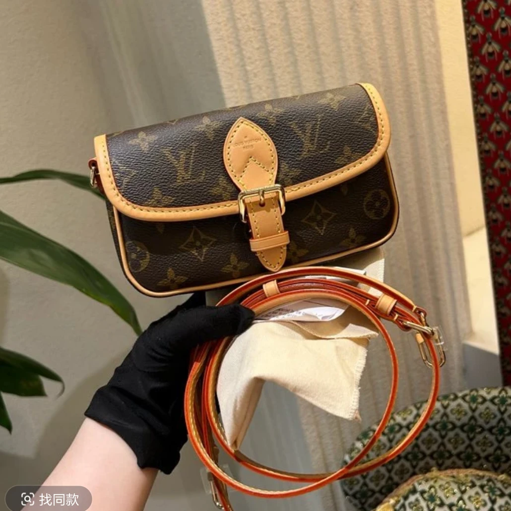 99新 LouisVuitton/路易威登 悠悠/法棍现代款bb/斜跨单肩无