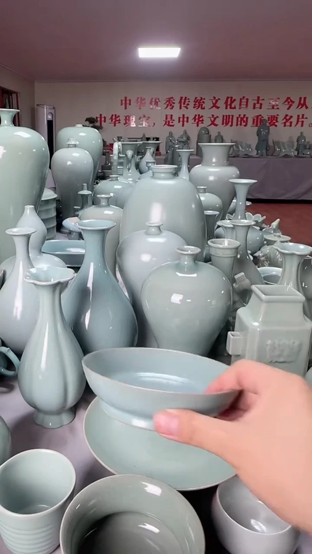 【闪购商品】杯汝瓷仿古圆盘水洗