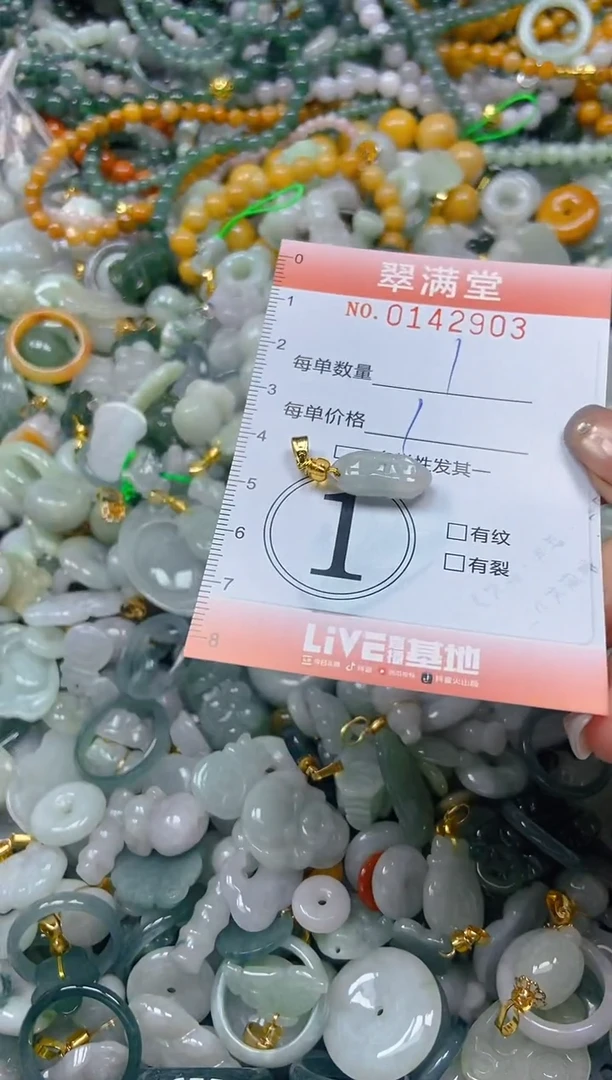 翡翠未镶嵌颈饰闪购0142903