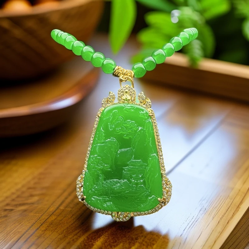 {文松会长专属｝CT10时尚绿色山水牌子