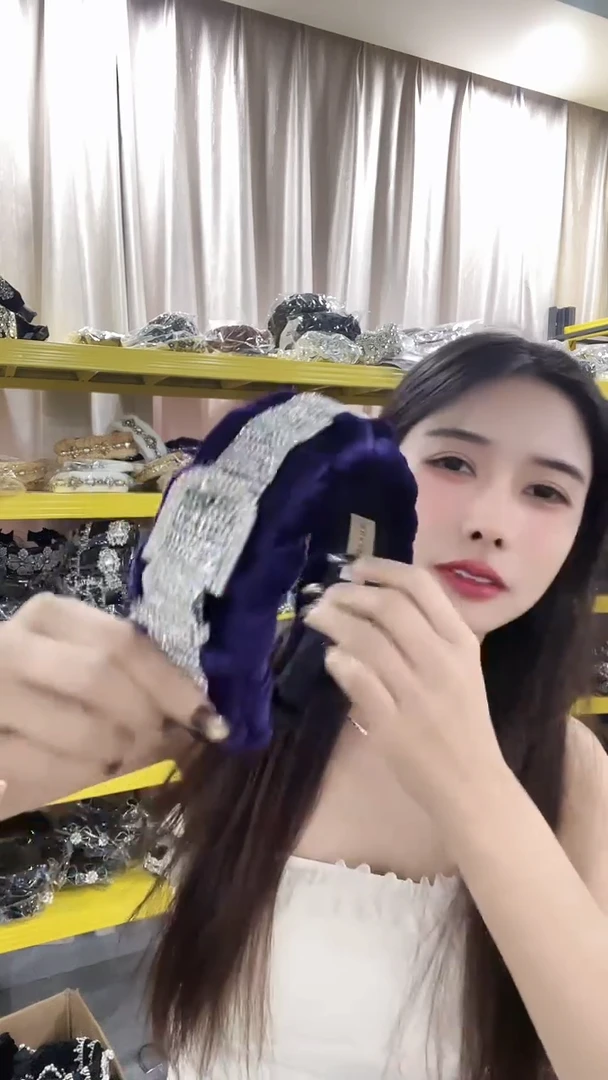 合金布艺紫色皮带款