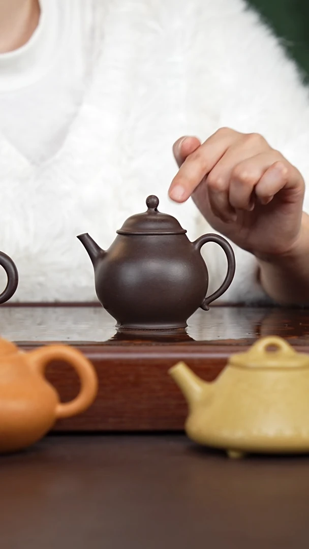 茶壶紫砂至纯乌泥玉潘