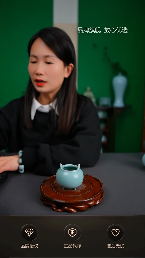 【闪购商品】仿古支钉迷你胖香炉不完美