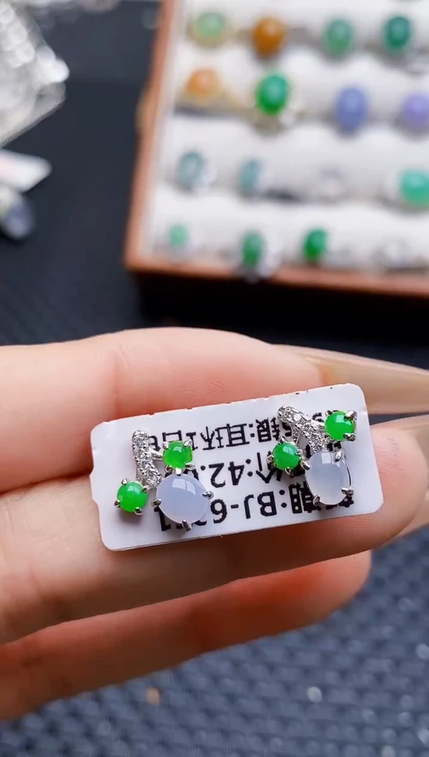 银S925镶嵌戒指翡翠1786