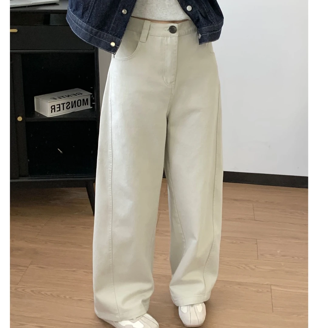 【斜纹镰刀裤】韩单！春季新款休闲百搭斜纹镰刀牛仔裤