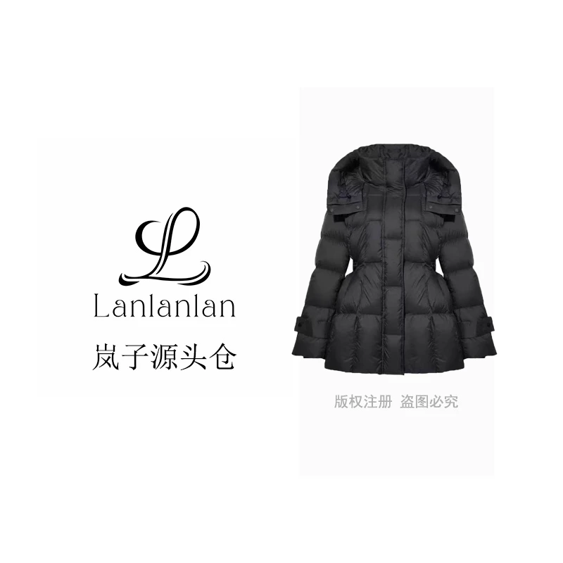 【岚子高货】小蛮腰90白鹅绒新国标云感高奢连帽90羽绒服LZ-XJ