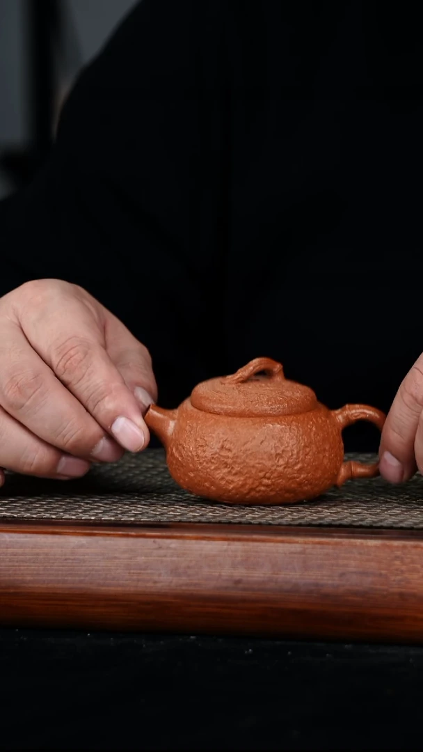 茶壶紫砂原矿黄降坡泥竹节供春120cc