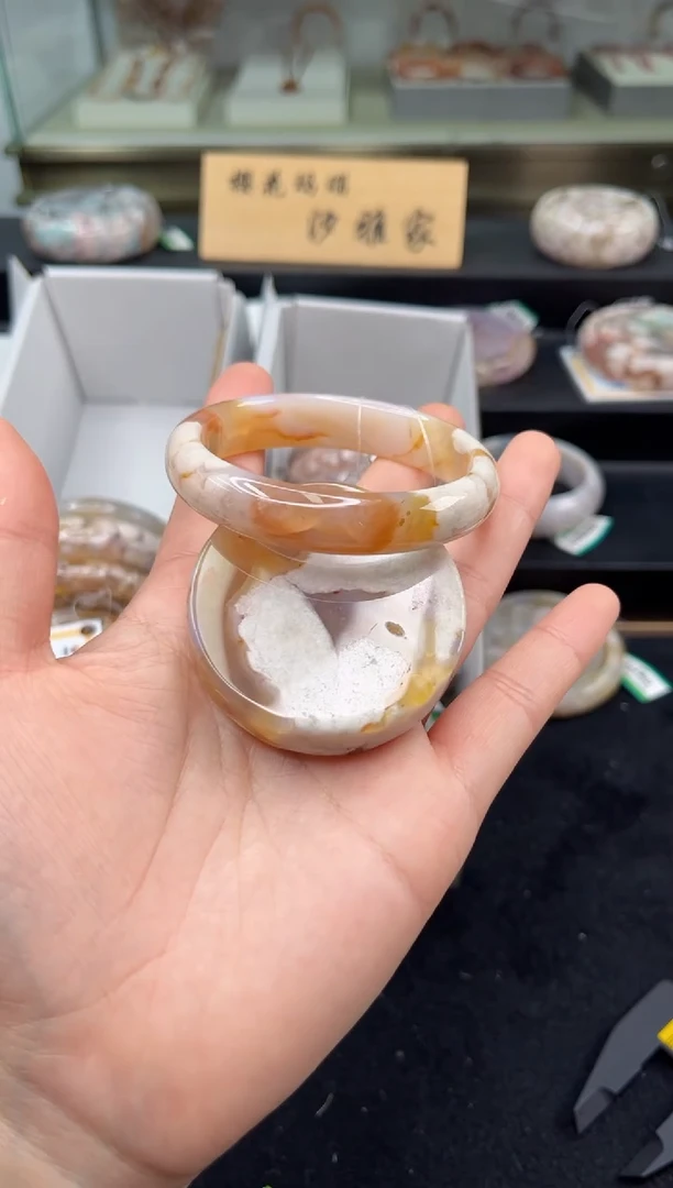 未镶嵌手镯石英质玉54圈口（赠品镯心）3503841