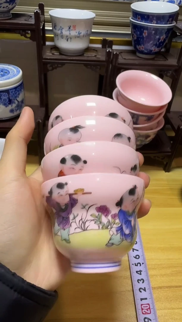 景德镇精品陶瓷茶具厂瓷回流瓷，全部清仓【4个】