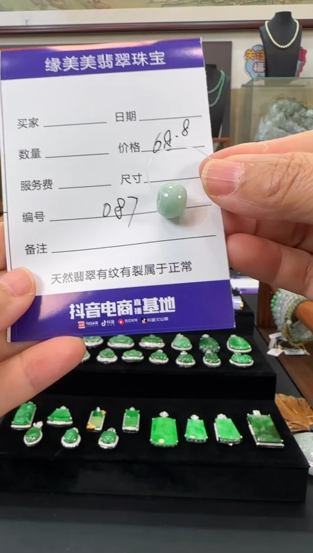 翡翠未镶嵌颈饰087路路通 福利价不退换