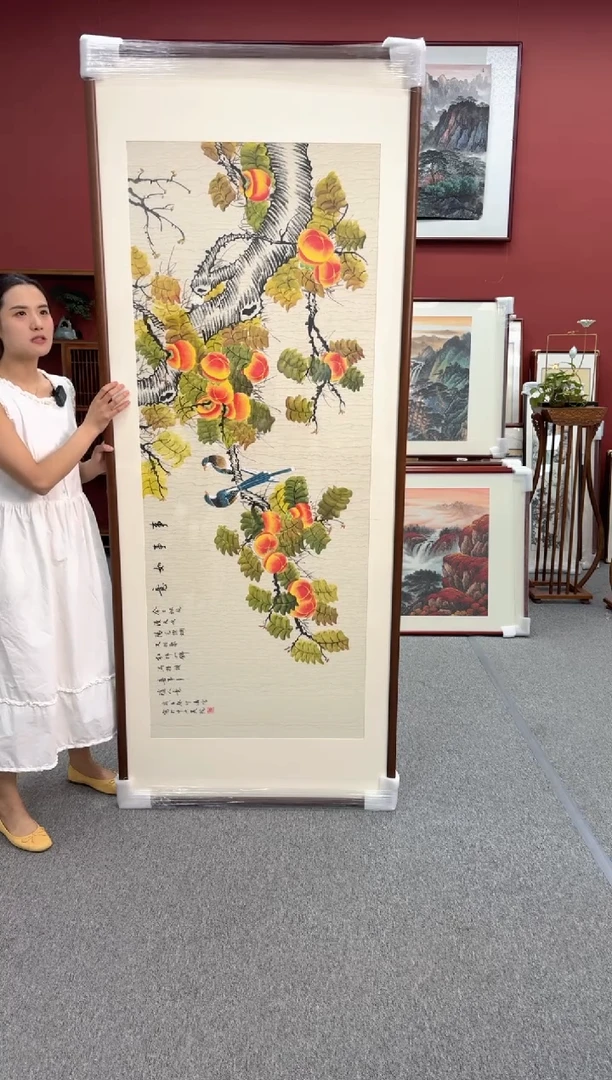 国画手绘  事事如意 219*88