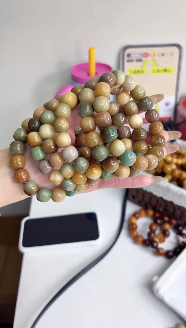 手串菩提根/象牙果沐k66精灵屋玉化桶珠12*14mm手串