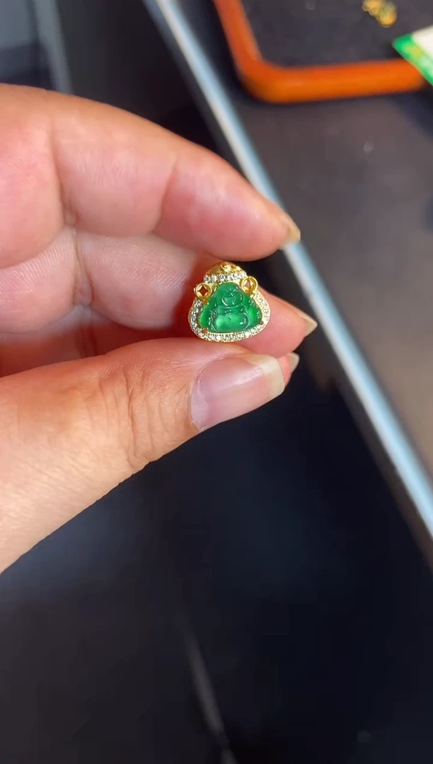 吊坠(不含链)银S925镶嵌翡翠1