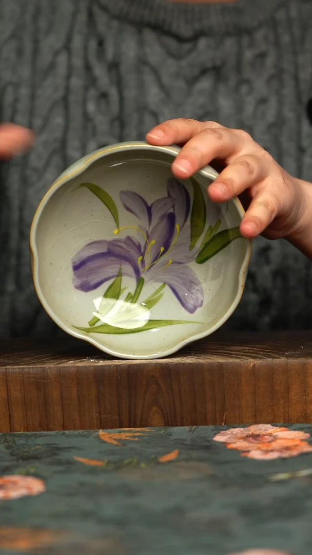 杯釉下彩手工手绘同款陶器